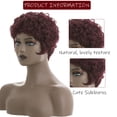 thumbnail image 2 of Short Burgundy Pixie Cut Wigs for  Women Wine  Short Wig for  Women Synthetic Pixie Wigs with Bangs Layered Wig Short Wigs Short Curly Hair Pixie Wigs, 2 of 6