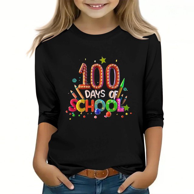 Fiudx Camiseta de Algodón Suave para Niños, Camiseta Transpirable de Cuello Redondo, Ideal para Fotografía, Regalo de Moda para Niños y Niñas, Se Recomienda Lavar a Mano.