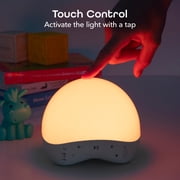 Geeni Rise & Shine - Smart Wi-Fi Kids Training Light | Sleep Timer, RGB Color Nightlight, 25 Natural Sounds, Voice Control | Establish Healthy Sleep Habits for Kids