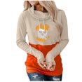 thumbnail image 1 of Blusa de manga larga con estampado de Halloween informal a la moda para mujer, jersey con capucha, Tops, sudadera Fridja  fjkfkj4755, 1 of 5