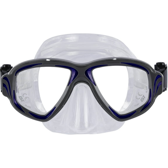IST M200 Synthesis Aluminum Frame Twin-Lens Diving, Snorkeling Mask (Blue)