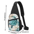 thumbnail image 3 of Rocae Watercolor Sea Turtle for Sling Bag Chest Shoulder Backpack Crossbody Bags Casual Daypack for Men Women, 3 of 5