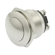 250V 5A OFF-(ON) NO N/O 19mm Hole Metal Mometary Round Push Button Switch