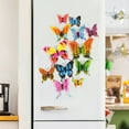 thumbnail image 5 of Butterfly Wall Decor,Plastic Butterflies Foldable Removable Water-Proof Reusable Mural Wall Stickers,3D Butterflies Stickers With Magnets For Party Decorations,Butterfly Decorations,D, 5 of 9