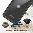 thumbnail image 6 of Dteck Full Body 360 Protective Waterproof Case For iPhone 11 (6.1 inch),Shockproof Dirtproof Sandproof IP68 With Build in Screen Protector Phone Cover, Black, 6 of 8
