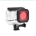 thumbnail image 3 of 2 juegos de 3 filtros de buceo para cámara deportiva, estuche impermeable, filtro de lente compatible con Insta360 ONE R, 3 of 6