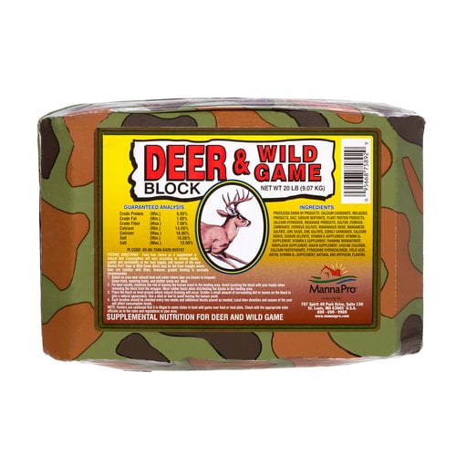 Manna Pro Deer & Wild Game Attractant Block, 20 lb