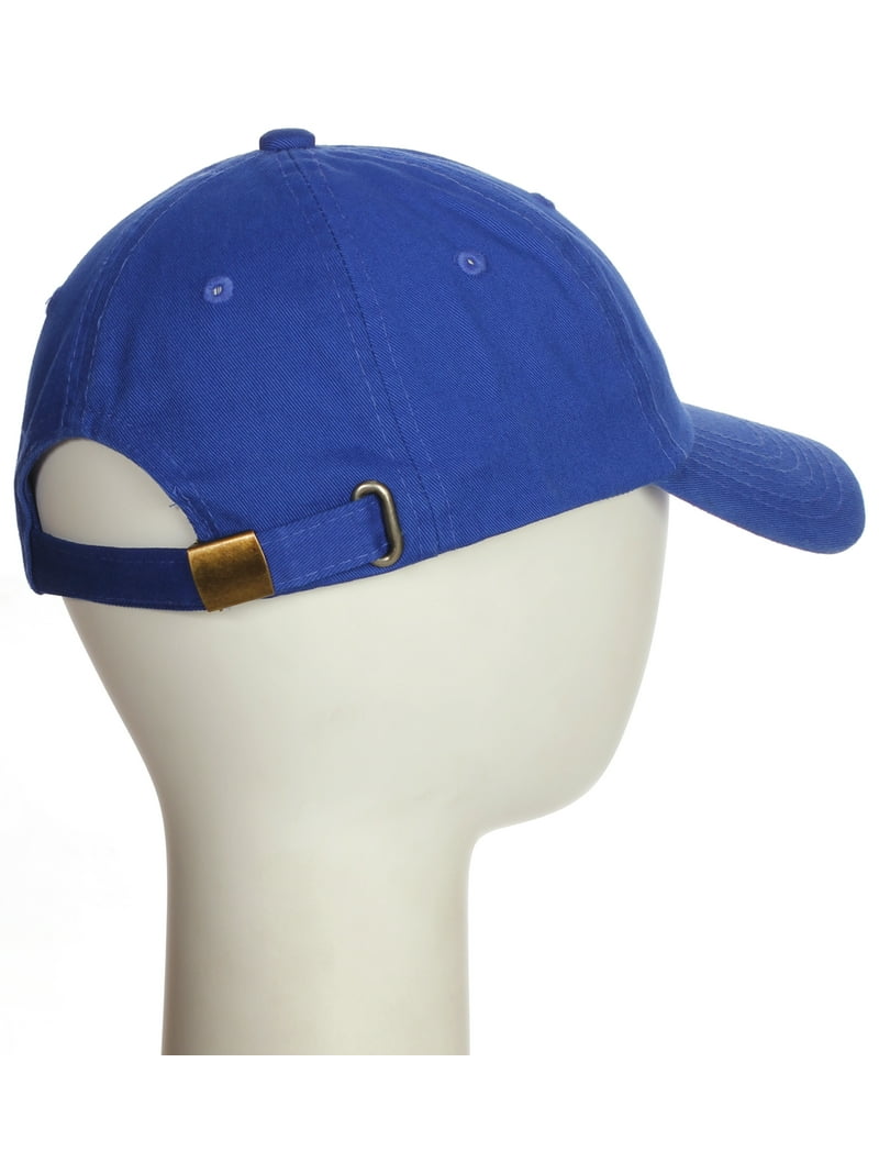Customized Letter Intial Baseball Hat A to Z Team Colors, Blue Cap