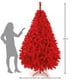 thumbnail image 2 of Arbol Navidad Pino Navideño NAVIPLASTIC ARTIFICIAL ROJO 220CM PREMIUM SIERRA, 2 of 2
