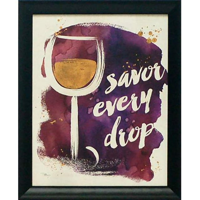 Artistic Reflections W243 13 x 16 Po Aquarelle Vin I Encadrée Impression d'Art