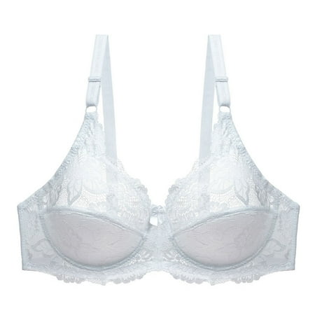 

Holiday Savings Clearance 2022! DZT1968 Women s Lace With Steel Ring Solid Color Sexy Double Breasted Push Up Bra
