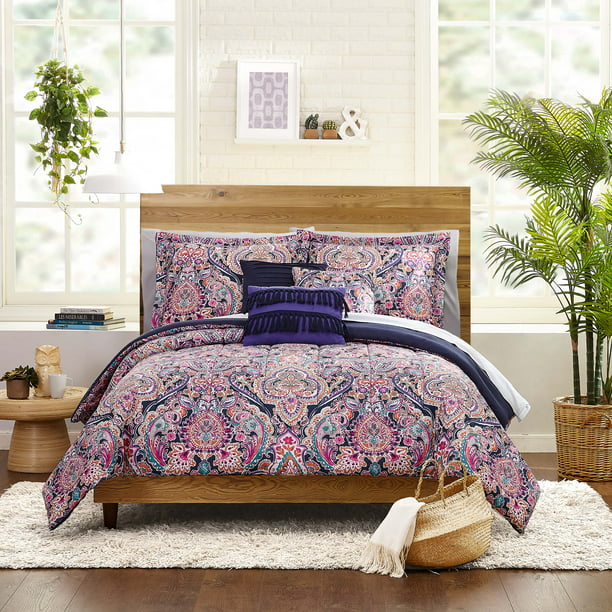 Medallion Bed In A Bag King Bedding Set, King Bed In A Bag With Matching Curtains
