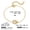 JDB0301305, variant on CZ Double Ring Necklace for Women Trendy 18K Gold Plated Cubic Zirconia Pendant Necklaces Gold Chains Chokers