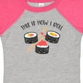 thumbnail image 4 of Inktastic Kawaii How I Roll Sushi Boys or Girls Baby Bodysuit, 4 of 5