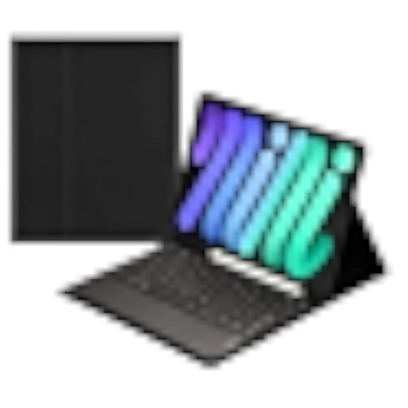 JINRAN Touch Keyboard Case for iPad Mini 7 (A17 Pro) 2024/ Mini 6 8.3'' with Pencil Holder - Magnetically Detachable Touch Bluetooth Keyboard (Pink)