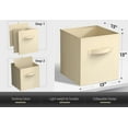 thumbnail image 6 of Sorbus Fabric Storage Bins 13" Foldable Cubes With Handles For Pantry, Cubbies, Toy And Closet Shelving Organization - 6Pk, 6 of 6