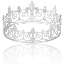 King Crown - Gold Royal Gift for Birthday, Prince Homecoming, Prom, Halloween Costume - Medieval Accessories