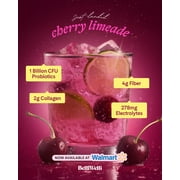 BelliWelli Daily Fiber Supplement with Probiotics, Electrolytes, and Collagen - Cherry Limeade, 5.9 oz