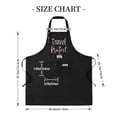 thumbnail image 4 of 2 Pack Adjustable Bib Apron with Stylish ' Travel Perfect ' Design 2 Pockets Ideal for Cooking & Kitchen Use for Men & Women, 4 of 5