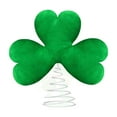 thumbnail image 2 of St Patricks Day Decorations,12 Inch St Patrick's Day Tree Topper,Green Plush Happiness Shamrocks with Metal Base,Suitable for Family Gatherings, Parties, Bars Decors, 2 of 6