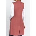 thumbnail image 3 of Women's Sleeveless Long Sweater Vest Open Front Knit Cardigan, 3 of 4