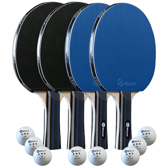 Set de palas de ping pong JP WinLook portátil con funda y pelotas