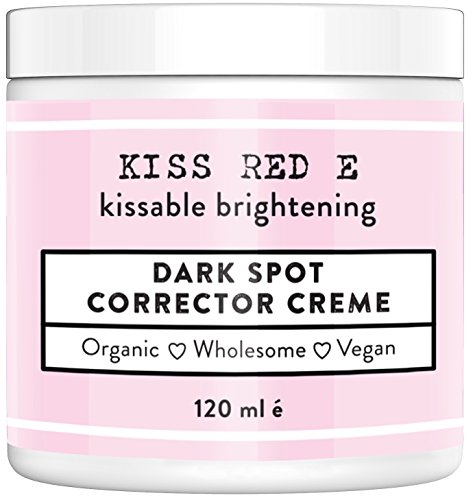 Kiss Red E Dark Spot Corrector Best Dark Skin Age Spot Remover Cream for Face, Hands, Body 4 Oz. Made in USA - image 2 of 3