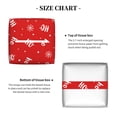thumbnail image 5 of Cauagu Christmas Print Tissue Box Cover,Leather Square Holder - Decorative Holder/Organizer for Bathroom, Night Stands, Office Desk & Car 5"X5"X5", 5 of 7