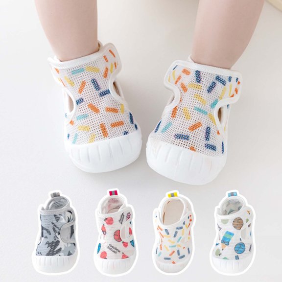 YHAJDS Baby Knit Walking Shoes Soft Sole Non Slip Breathable Sweat Proof Indoor Floor Shoes for Infant