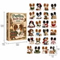 thumbnail image 4 of Advent Calendar with 24 Papillon Book Club Acrylic Ornaments, Christmas Tree Hanging Decor Set, 4 of 5