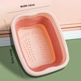 thumbnail image 1 of Pink Foldable Foot Soaking Tub with Massage Function - Thick Silicone Portable Foot Basin for Home Use, Easy to Clean & Store, Ideal for Relaxing Foot Care (Without Cover), 1 of 6