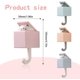 thumbnail image 2 of 4 piezas de ganchos de pared de animales lindos ganchos adhesivos creativos ganchos de gato ganchos adhesivos de animales retráctiles para perchero de niños decoración de pared sin drenar, 2 of 5