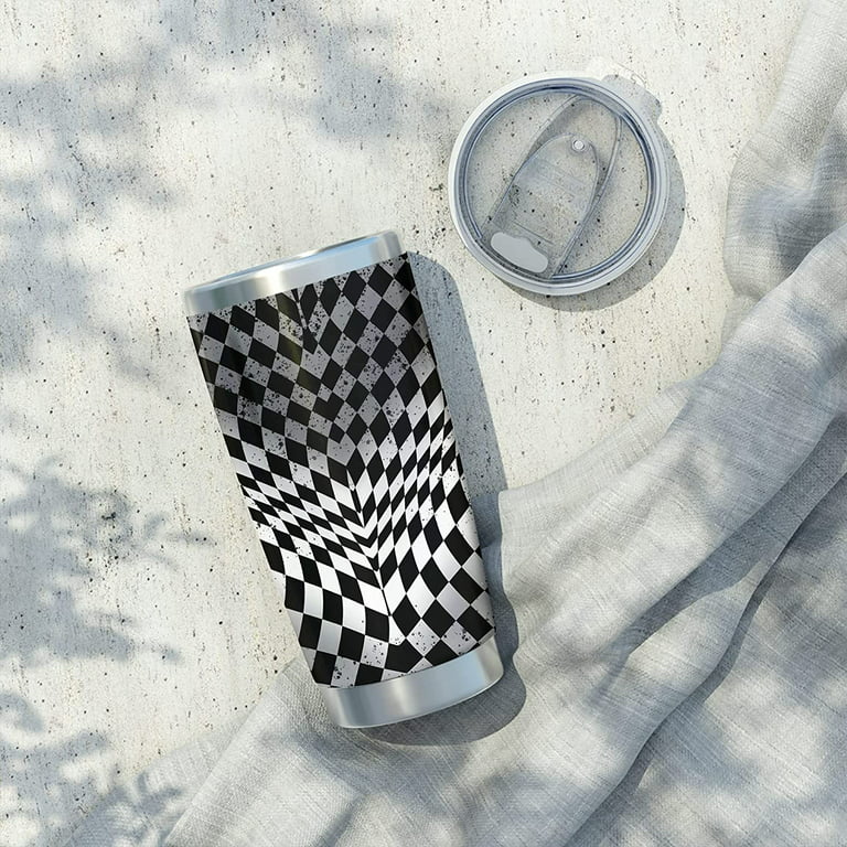 Racing Checkered Flag Tumbler