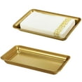 thumbnail image 1 of Bandeja de tocador SheeChung Vintage Farmhouse Metal, paquete de 2 unidades, dorada, 1 of 7