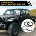 thumbnail image 3 of Conjuntos de anillo de soporte de montaje de faro redondo de 7 pulgadas Unique Bargains para Jeep Wrangler TJ 1997-2007, 3 of 6