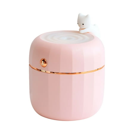 

WIQUOKETT Portable Curious Cat Cute Fun Cute Cat Warm Light Atmosphere Lamp Humidifier