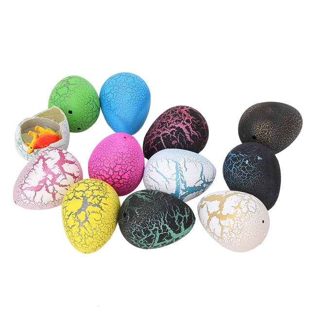 12 huevos de dinosaurio para incubar y cultivar, juguete educativo para niños, 12 colores