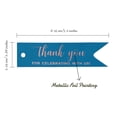 thumbnail image 5 of Inkdotpot Pack Of 100 Real Rose Gold Foil Paper Tags Thank You For Celebrating With Us Bridal Shower Favor Hang Tags, 5 of 6