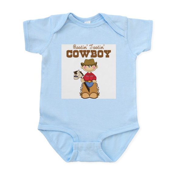 CafePress - Rootin' Tootin' Little Cowboy Infant Bodysuit - Baby Light Bodysuit, Size Newborn - 24 Months