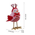 thumbnail image 3 of Lksixu Valentine Birds Ornaments, Valentine Decorations, 3D Red and Pink Plush Bird Doll with Headband, Romantic Love Inseparable Birds Desktop Decor Cute Animals Garden Statue for Window Party, 3 of 8