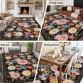 thumbnail image 5 of 5x7 Area Rugs for Living Room, Boho Pink Flower Non Slip Area Rugs for Kitchen Bedroom Entryway, Spring Watercolor Country Floral Plant Washable Carpet Runner Rug Floor Mats for Bedroom Home Decor, 5 of 8