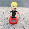 thumbnail image 1 of Firefighter Solar Figure: Solar powered dancing firefighter figure car dashboard decorations compatible with office desktop home car decoration, 1 of 3