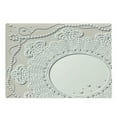 thumbnail image 1 of Vintage Cutting Board, Feninine Delicate Graphci with Medallion Motif and Pearl Look Rounds, Decorative Tempered Glass Cutting and Serving Board, in 3 Sizes, by Ambesonne, 1 of 2
