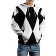 thumbnail image 5 of Black White Diamonds 3d Sweatshirts Hoodie Fashion Casual Personality Men's Women Street Hoodie Pullovers Long Sleeve Comfortable Top, 5 of 6