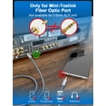 Optical Audio Splitter ，Toslink Splitter 1 in 2 Out Optical Audio