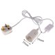thumbnail image 2 of 3xCable Enchufable Colgante Con Interruptor De Encendido / Apagado E27 Portalámparas UK Sunnimix Soporte de bombilla de lámpara de enchufe de tornillo, 2 of 8