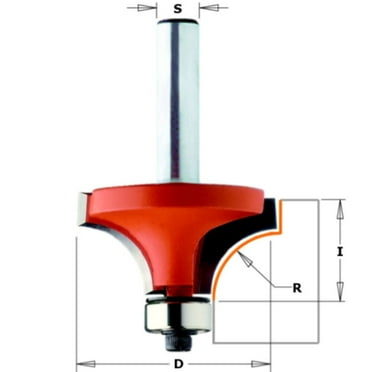 CMT 838.222.11 Roundover Bit, 1/4-Inch Shank, 3/16-Inch Radius, Carbide-Tipped