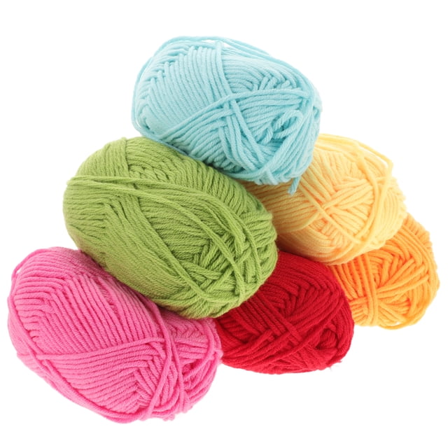 6 uds hilo de tejer suéter hilo de color suéter hilo cómodo hilo de tejer para manualidades
