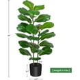 39" Artificial Tree Fiddle Leaf Fig Plants Faux Plant for Home Decor