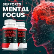 Primal Brain Capsules – PrimalBrain Natural Blend Memory Focus Support Supplement, 1 Pack, 60 Capsules
